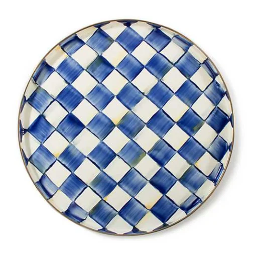 Royal Check Round Tray