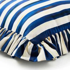Royal Check Ruffle Throw Pillow