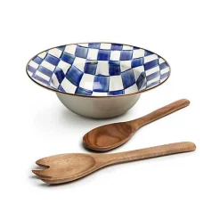 Royal Check Salad Serving Set