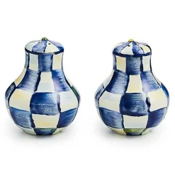 Royal Check Salt  Pepper Shakers