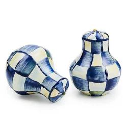 Royal Check Salt  Pepper Shakers