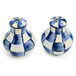 Royal Check Salt  Pepper Shakers