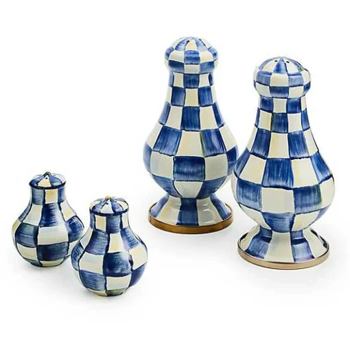 Royal Check Salt  Pepper Shakers