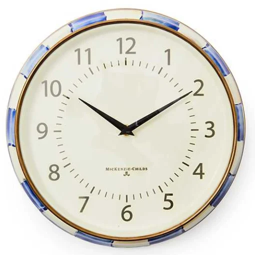 Royal Check School Wall Clock