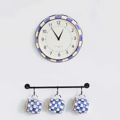 Royal Check School Wall Clock