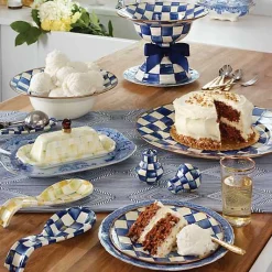 Royal Check Serving Bowl