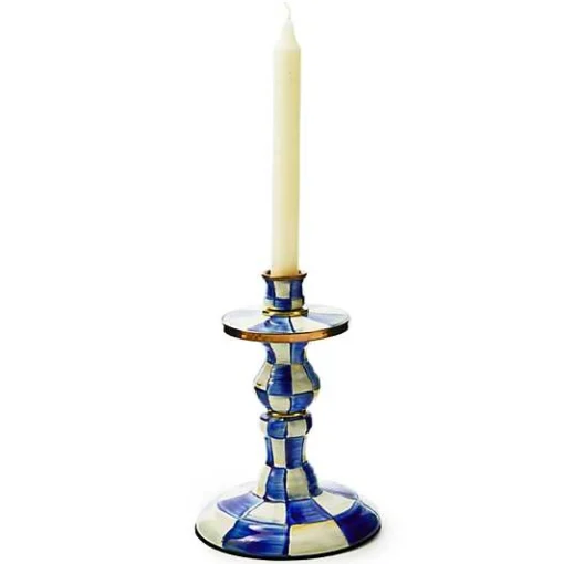 Royal Check Small Candlestick