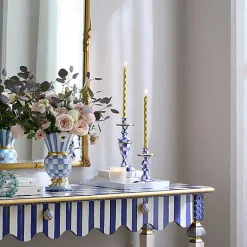Royal Check Small Candlestick