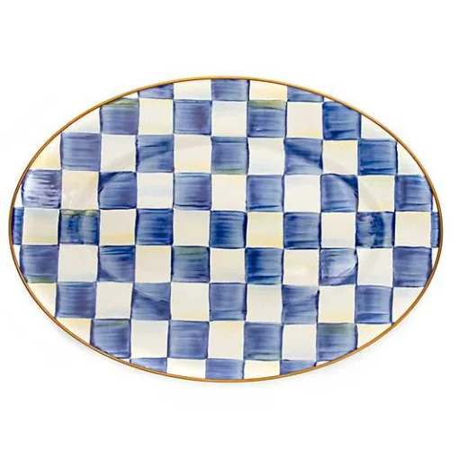 Royal Check Small Oval Platter