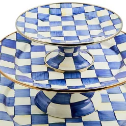 Royal Check Small Pedestal Platter