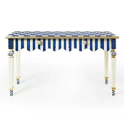 Royal Check  Stripe Console Table