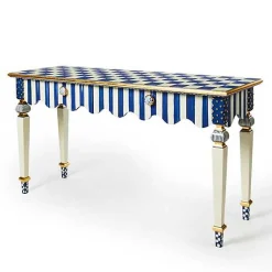 Royal Check  Stripe Console Table