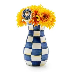 Royal Check Tall Vase  Bouquet Set