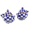 Royal Check Teapot Salt  Pepper Set