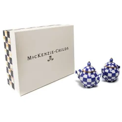 Royal Check Teapot Salt  Pepper Set