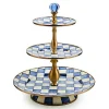 Royal Check Three Tier Sweet Stand