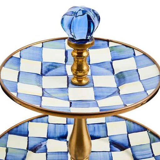 Royal Check Three Tier Sweet Stand