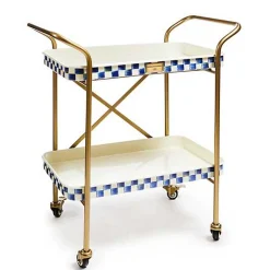Royal Check 2-Tier Kitchen Cart