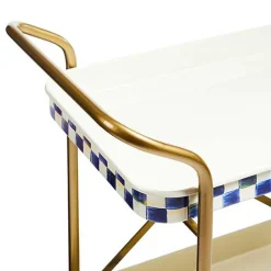 Royal Check 2-Tier Kitchen Cart