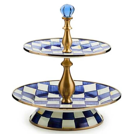 Royal Check Two Tier Sweet Stand