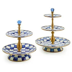 Royal Check Two Tier Sweet Stand