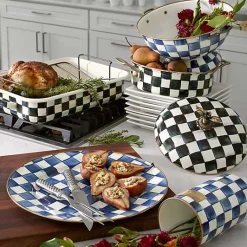 Royal Check Utensil Holder