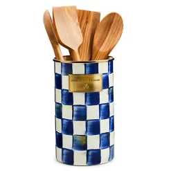 Royal Check Utensil Holder