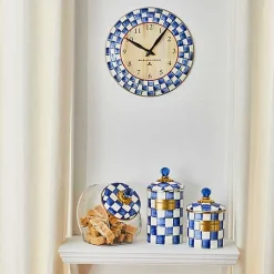 Royal Check Wall Clock