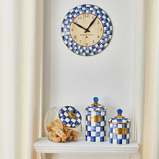 Royal Check Wall Clock