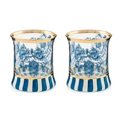 Royal English Garden Tumbler Glass, Set of 2