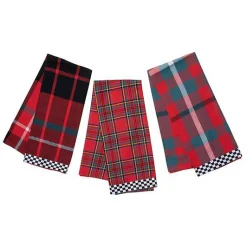 Royal Stewart Woven Dish Towels, Set of 3