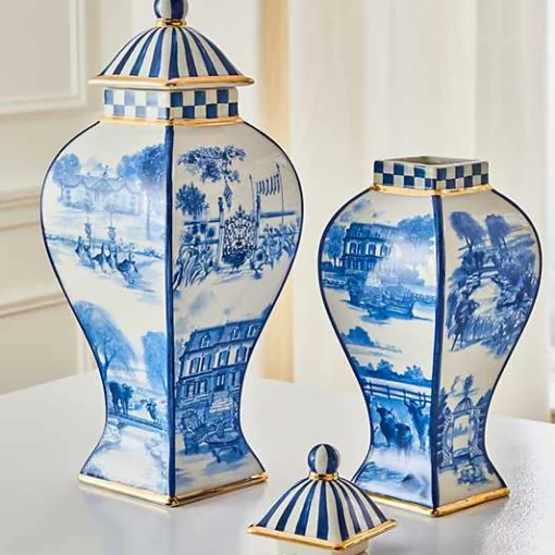 Royal Toile Large Ginger Jar