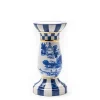 Royal Toile Tall Pillar Candle Holder