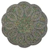 Scalloped Emerald Beaded Placemat