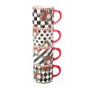 Scottish Bouquet Stacking Mugs - Set of 4