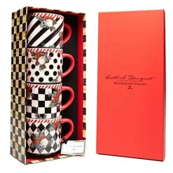 Scottish Bouquet Stacking Mugs - Set of 4