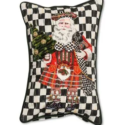 Scottish Santa Vertical Lumbar Pillow