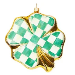 Shamrock Glass Ornament