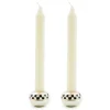 Small Sphere Check Candle Holders, Set of 2