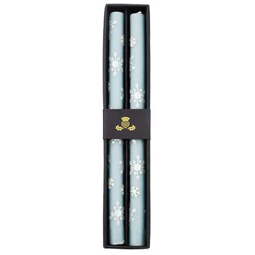 Snowflake Dinner Candles, Set of 2
