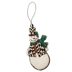 Snowman Beaded Ornament