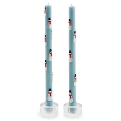 Snowman Dinner Candles, Set of 2