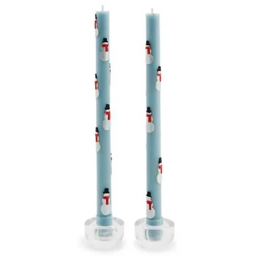 Snowman Dinner Candles, Set of 2