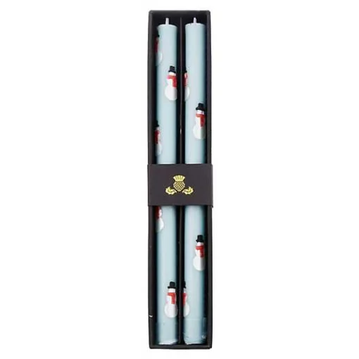 Snowman Dinner Candles, Set of 2