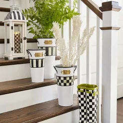 Spectator Galvanized Flower Buckets, Set of 3
