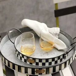 Spectator Galvanized Serving Trays, Set of 2