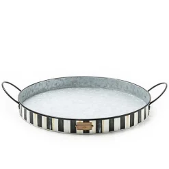 Spectator Galvanized Serving Trays, Set of 2