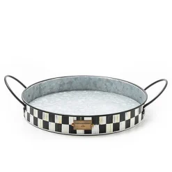 Spectator Galvanized Serving Trays, Set of 2