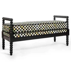 Spindle Check Outdoor Bench
