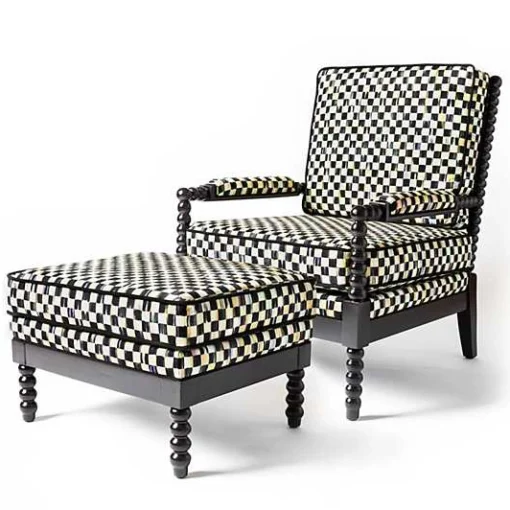 Spindle Check Outdoor Chair